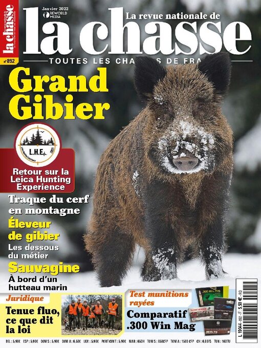 Cover image for La Revue nationale de La chasse: No. 892